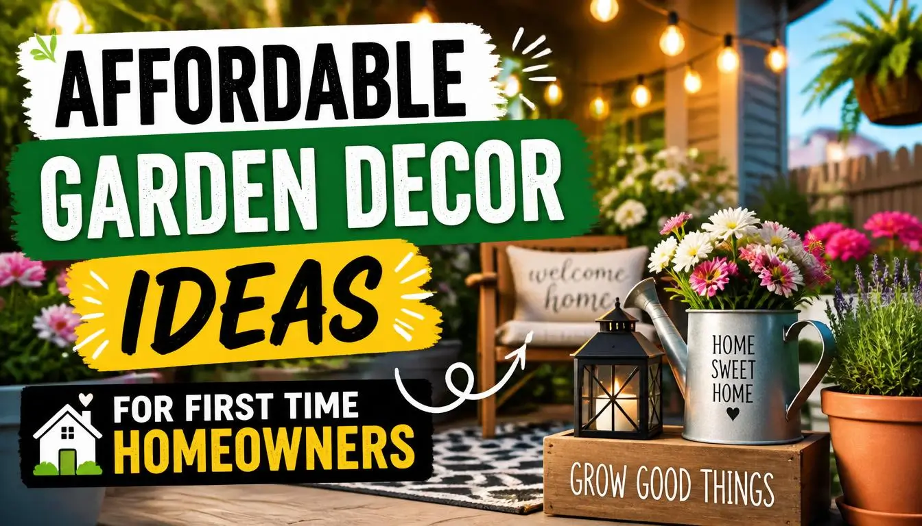 Affordable Garden Decor Ideas for First Time Homeowners