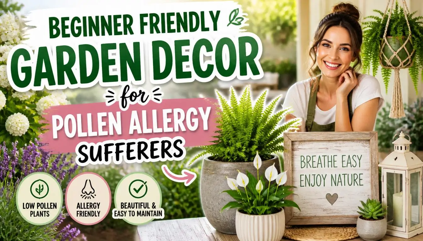 Beginner Friendly Garden Decor for Pollen Allergy Sufferers