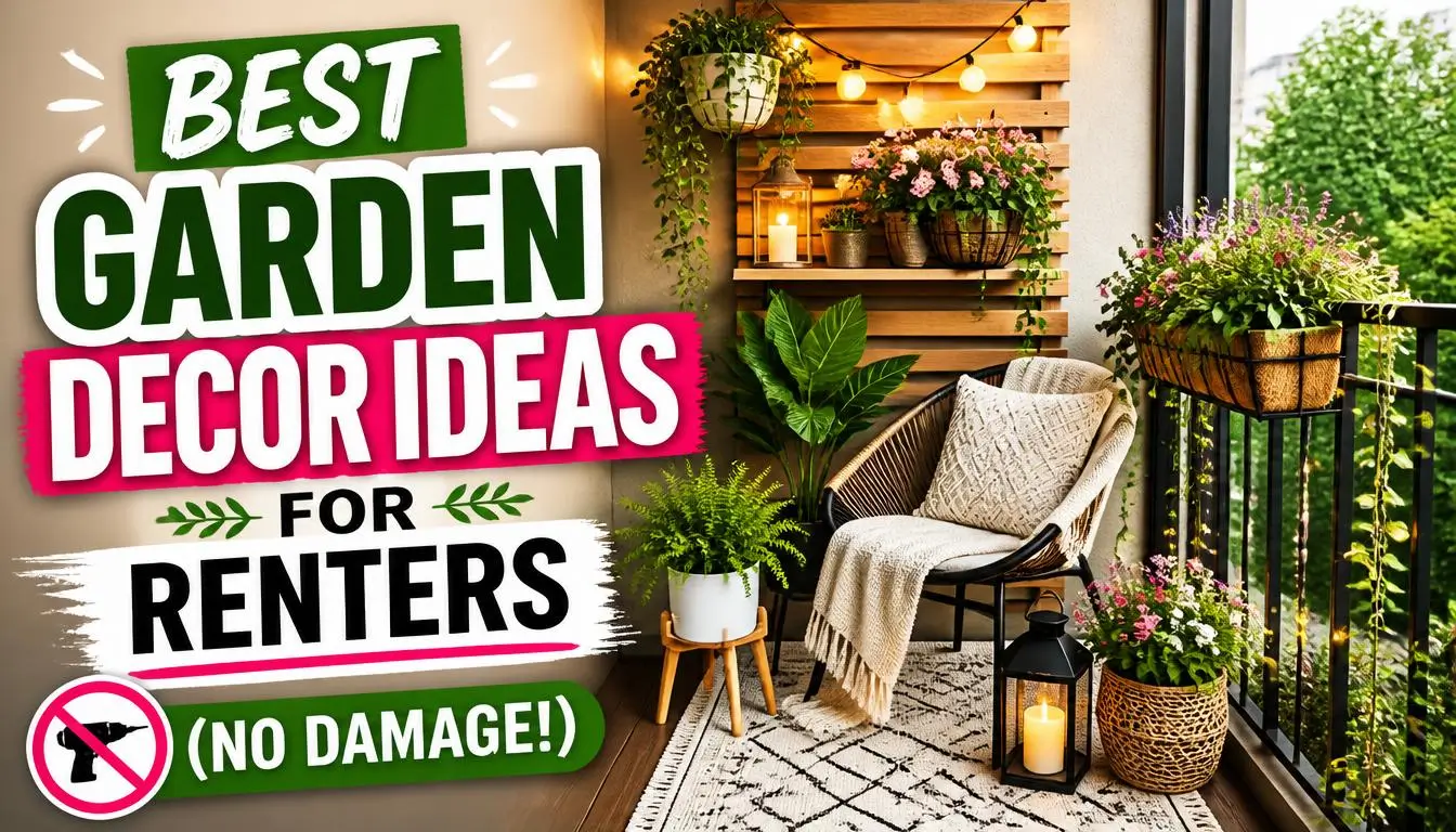 Best Garden Decor Ideas for Renters (No Damage!)