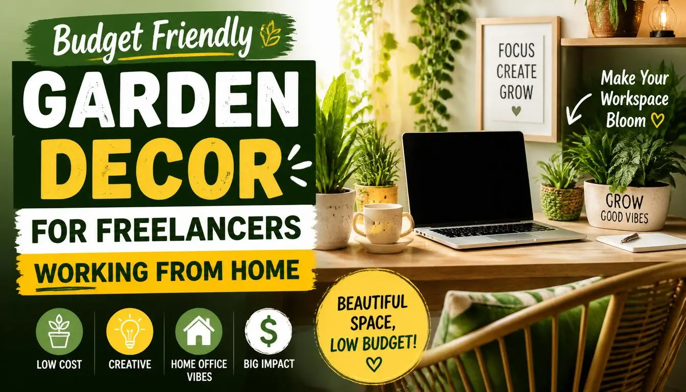Budget Friendly Garden Decor for Freelancers Working From Home