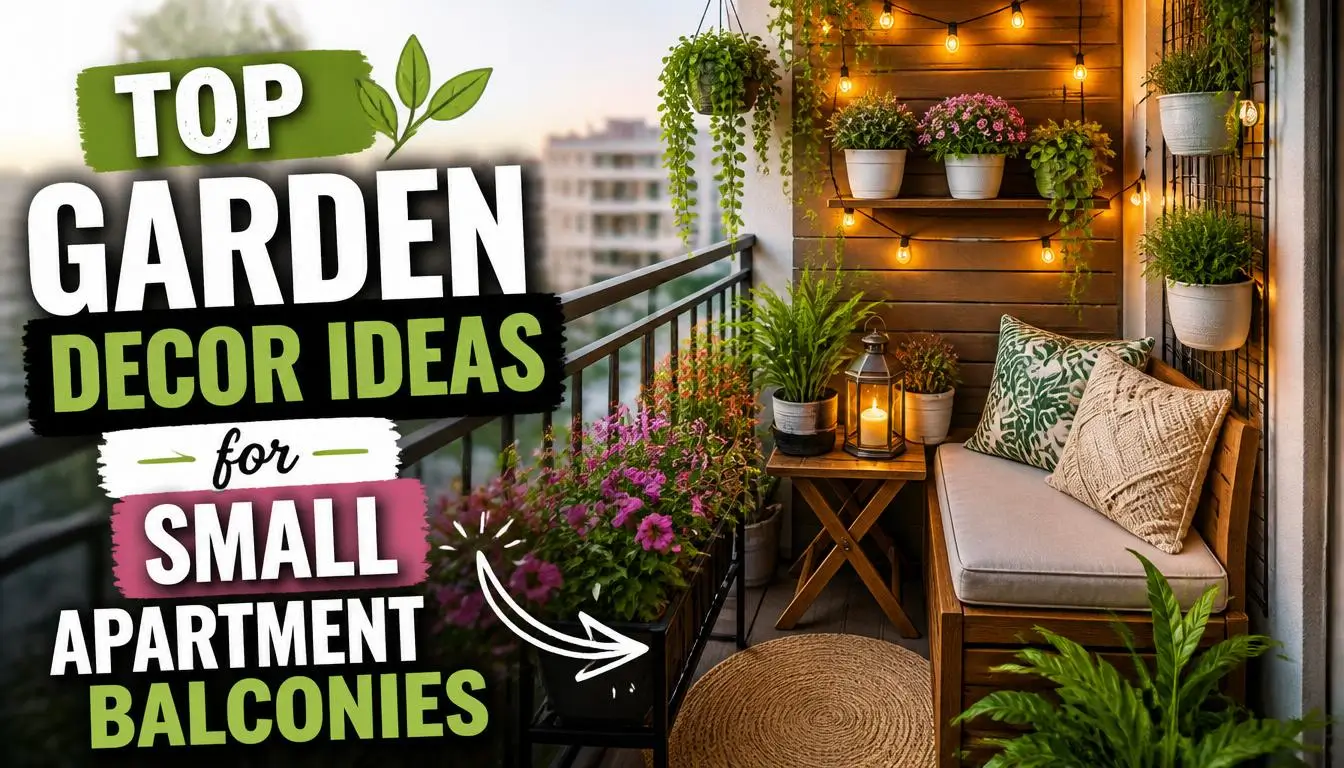 Top Garden Decor Ideas for Small Apartment Balconies